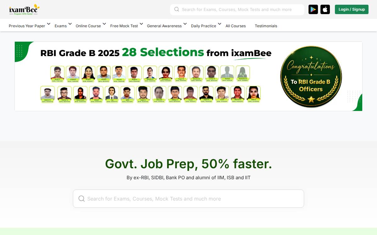 Ixambee website preview