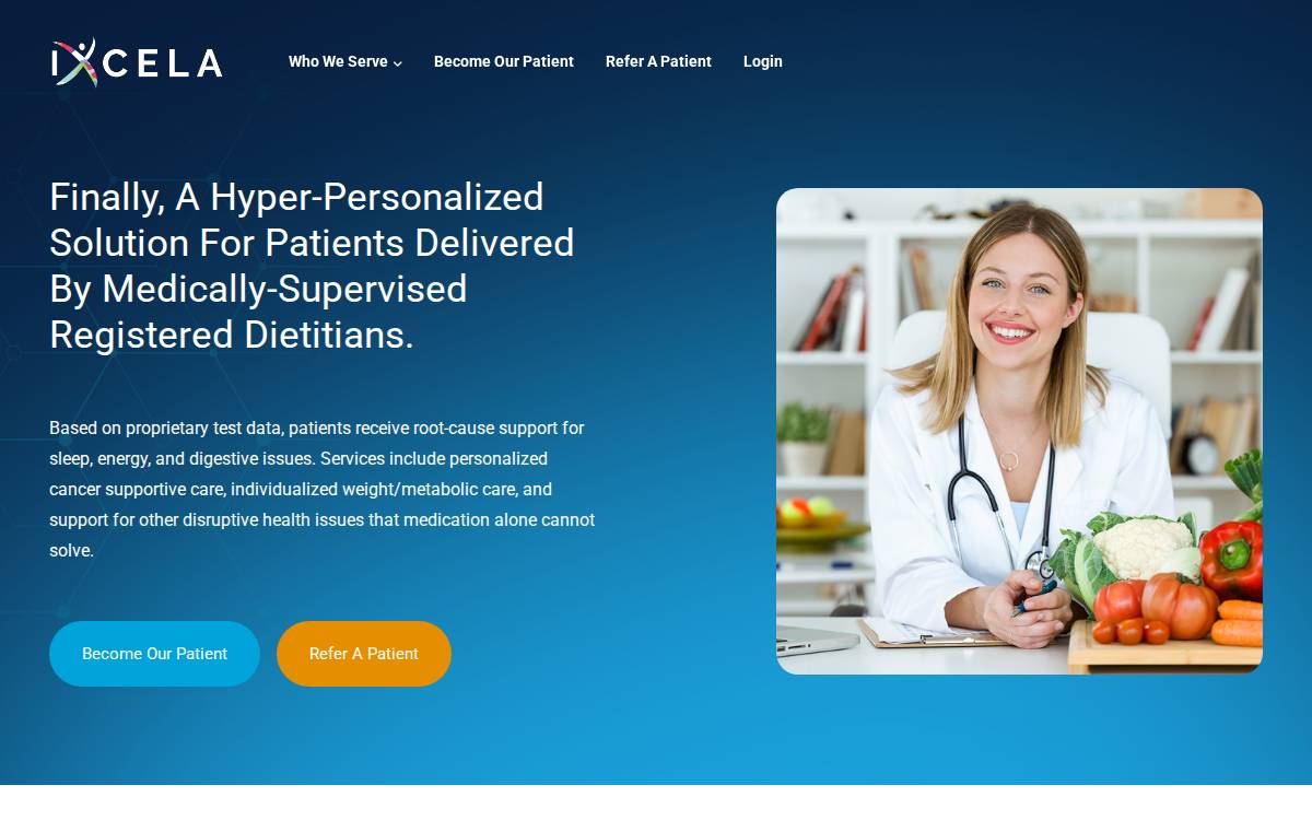 Ixcela website preview
