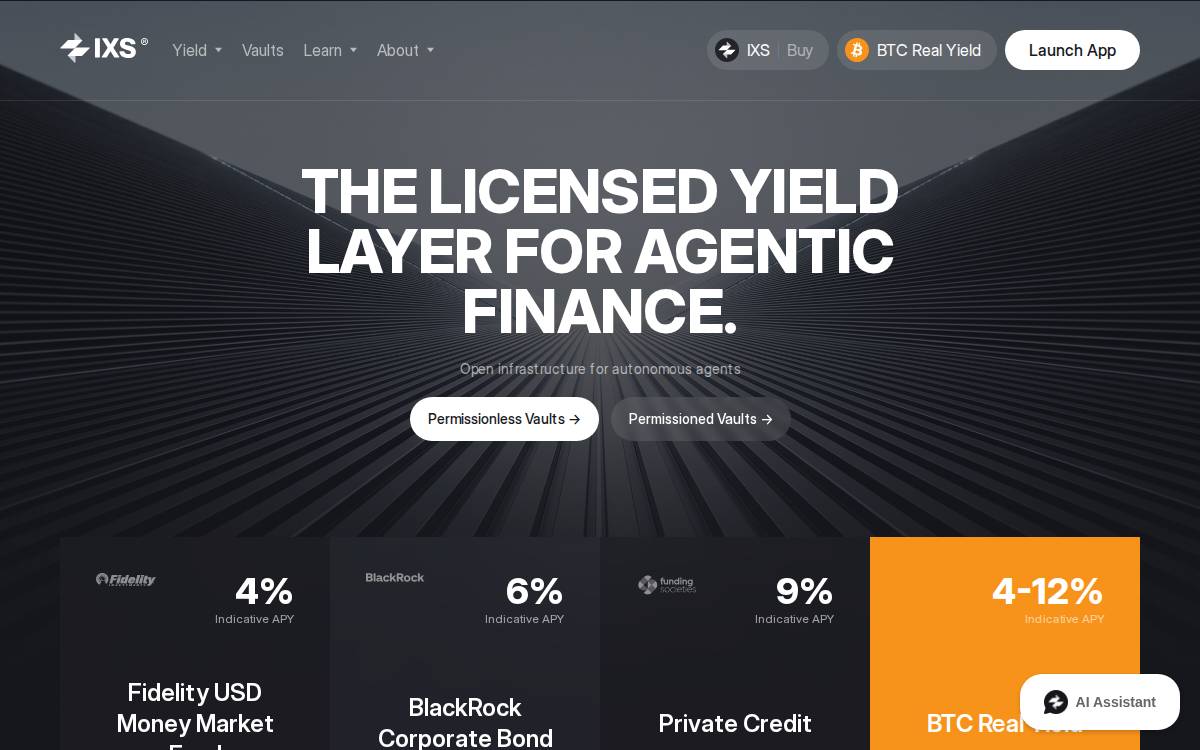 Ixswap website preview