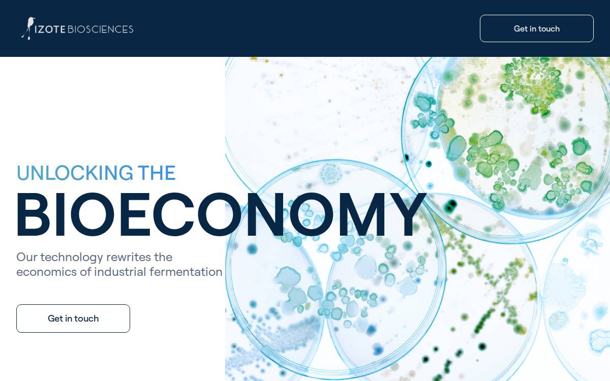 Izote website preview