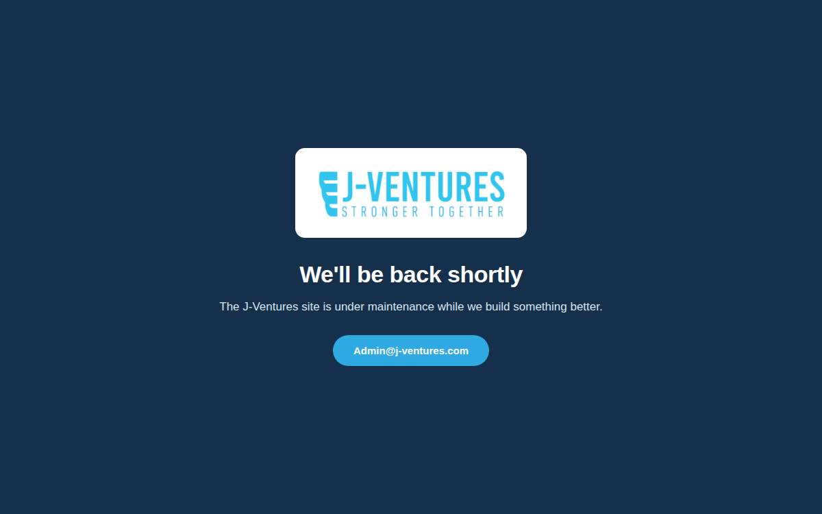 J Ventures website preview