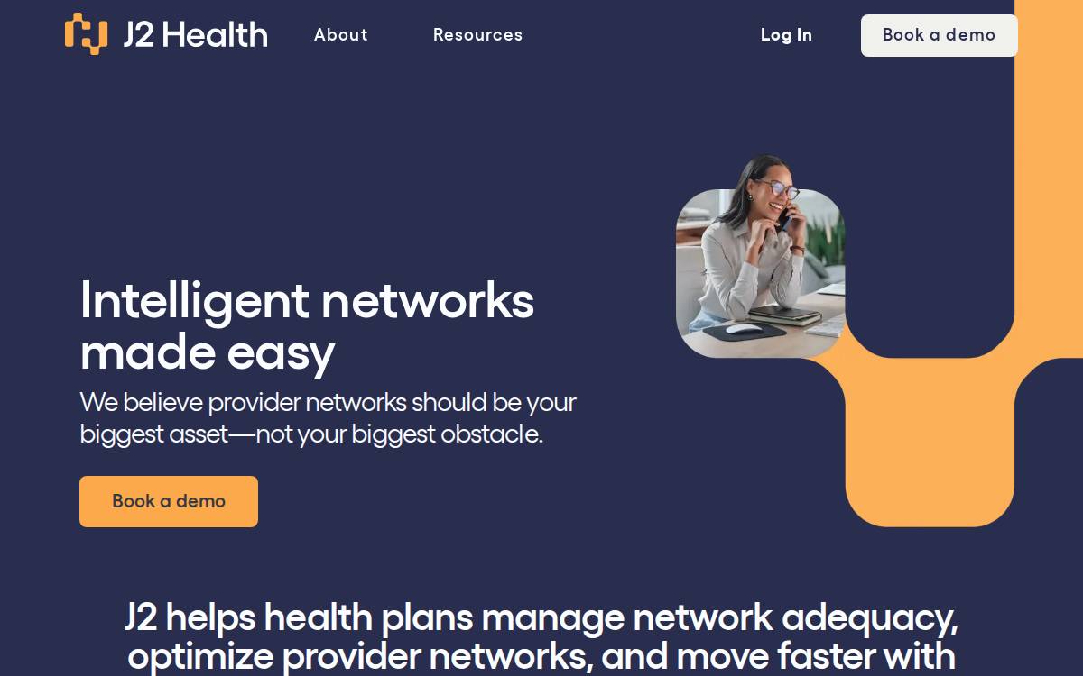 J2Health website preview