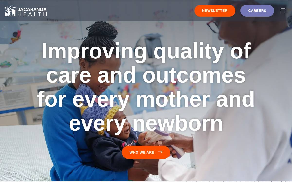 Jacaranda Health website preview