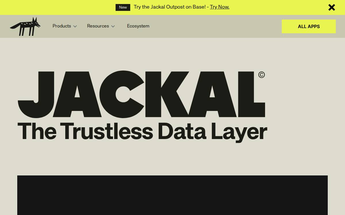 Jackal website preview