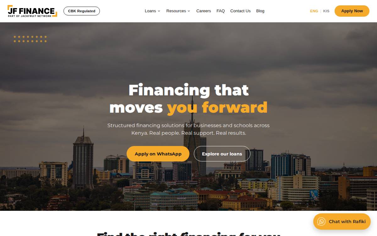 Jackfruit Finance website preview