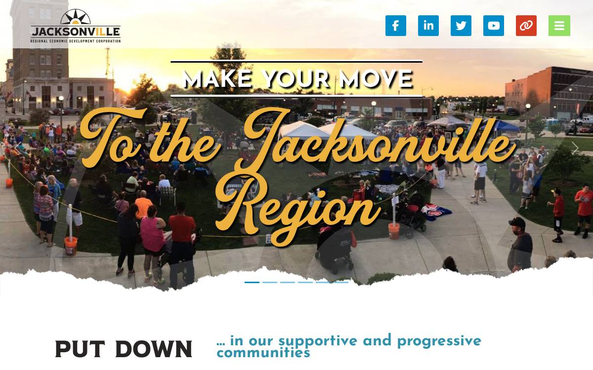 Jacksonville Regional EDC website preview