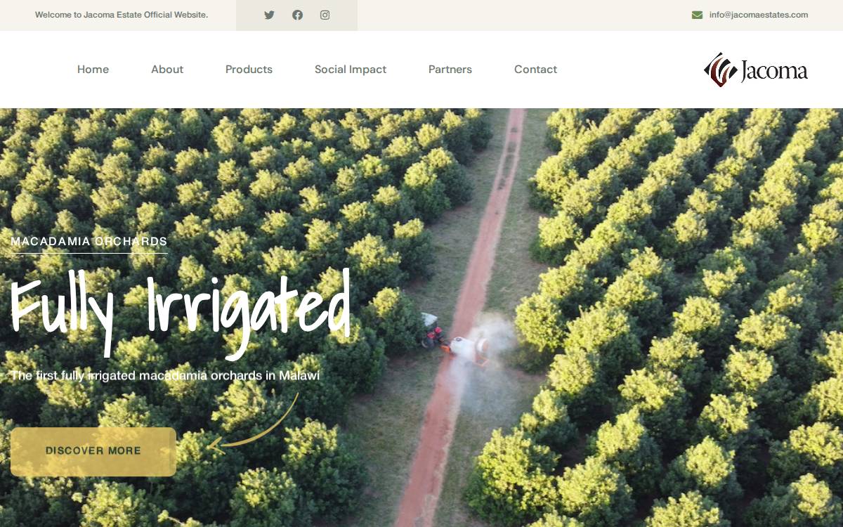 Jacoma website preview