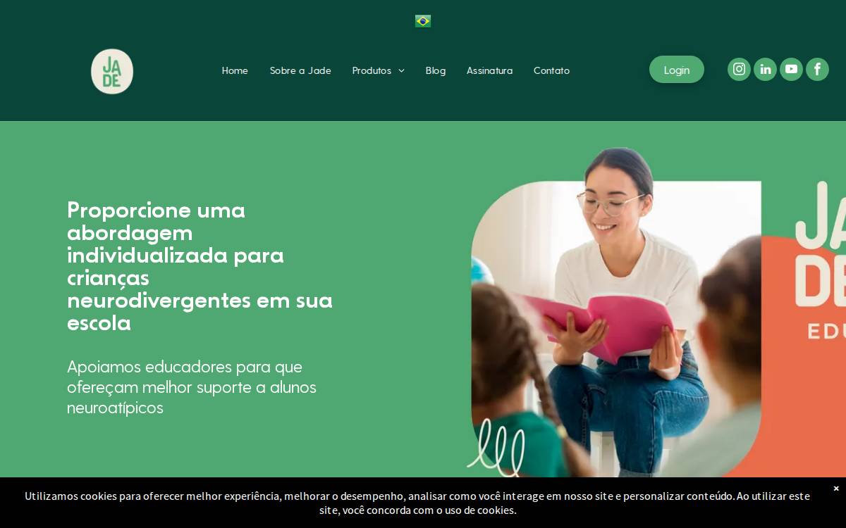 Jade Autism website preview