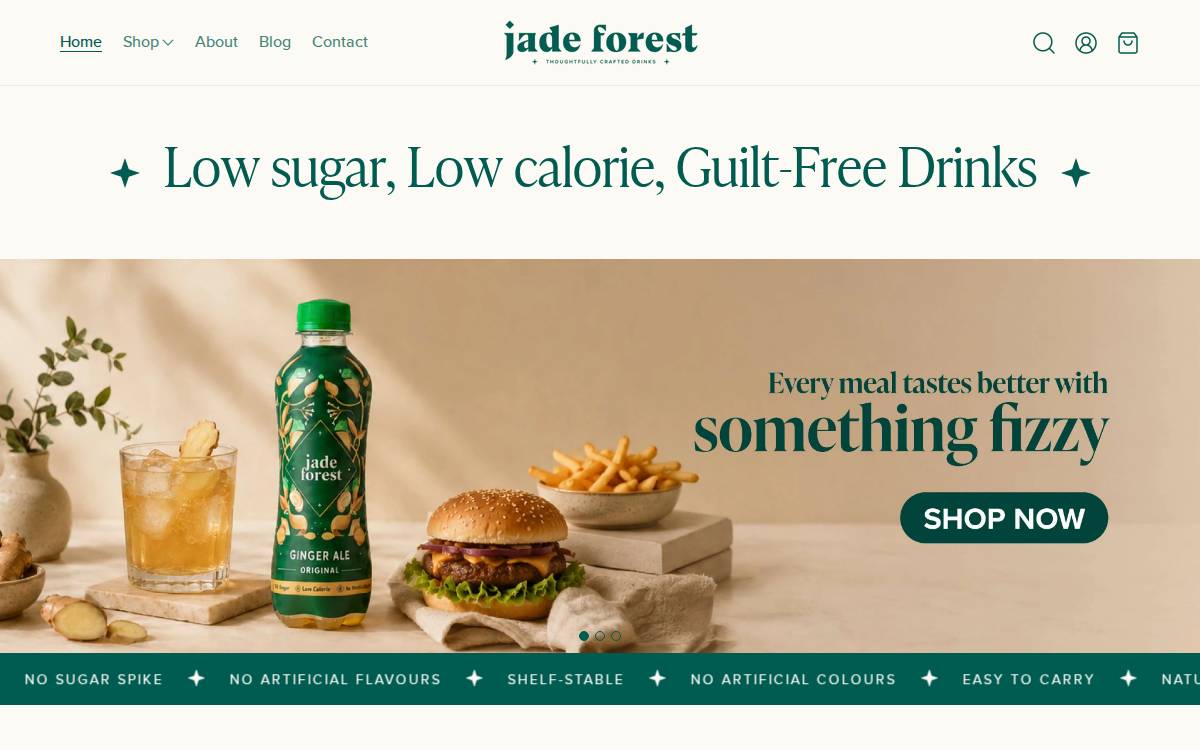 Jadeforest website preview
