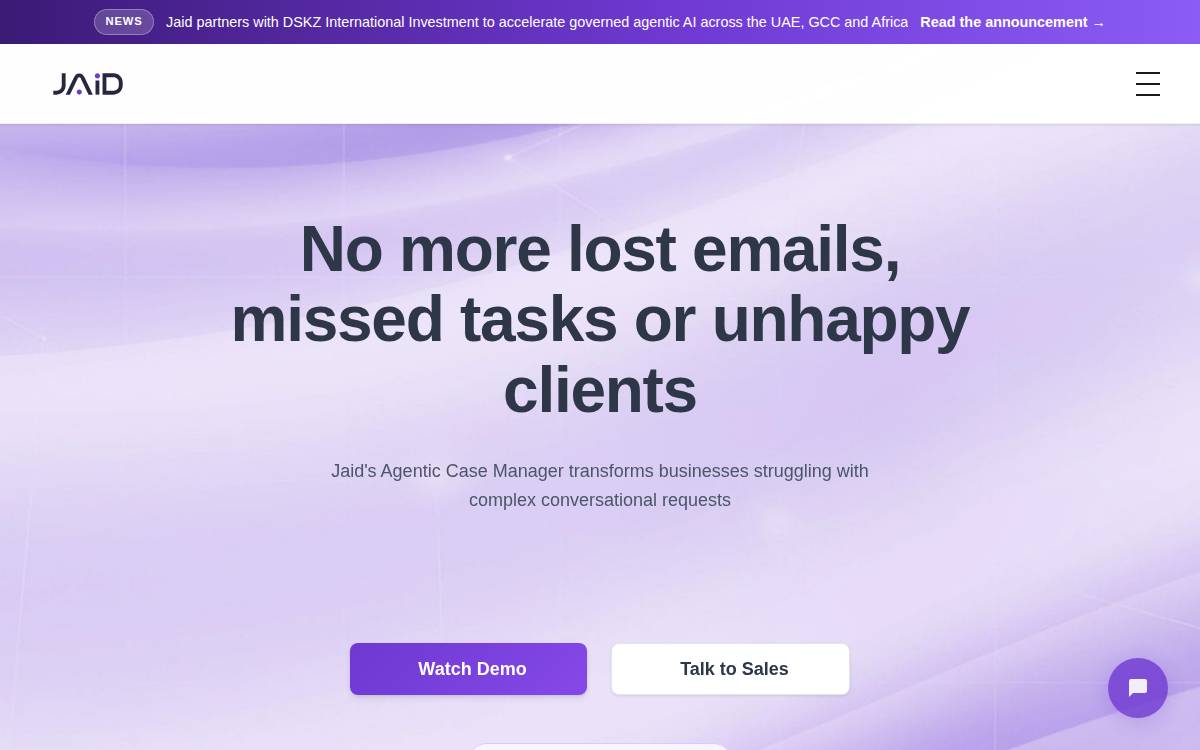 Jaid website preview