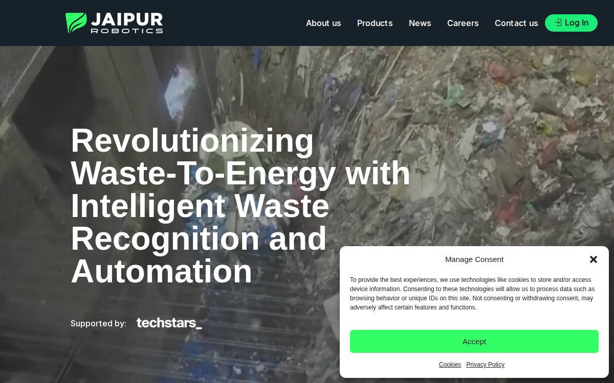 Jaipur Robotics website preview