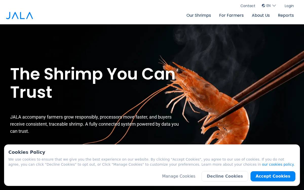 Jala website preview