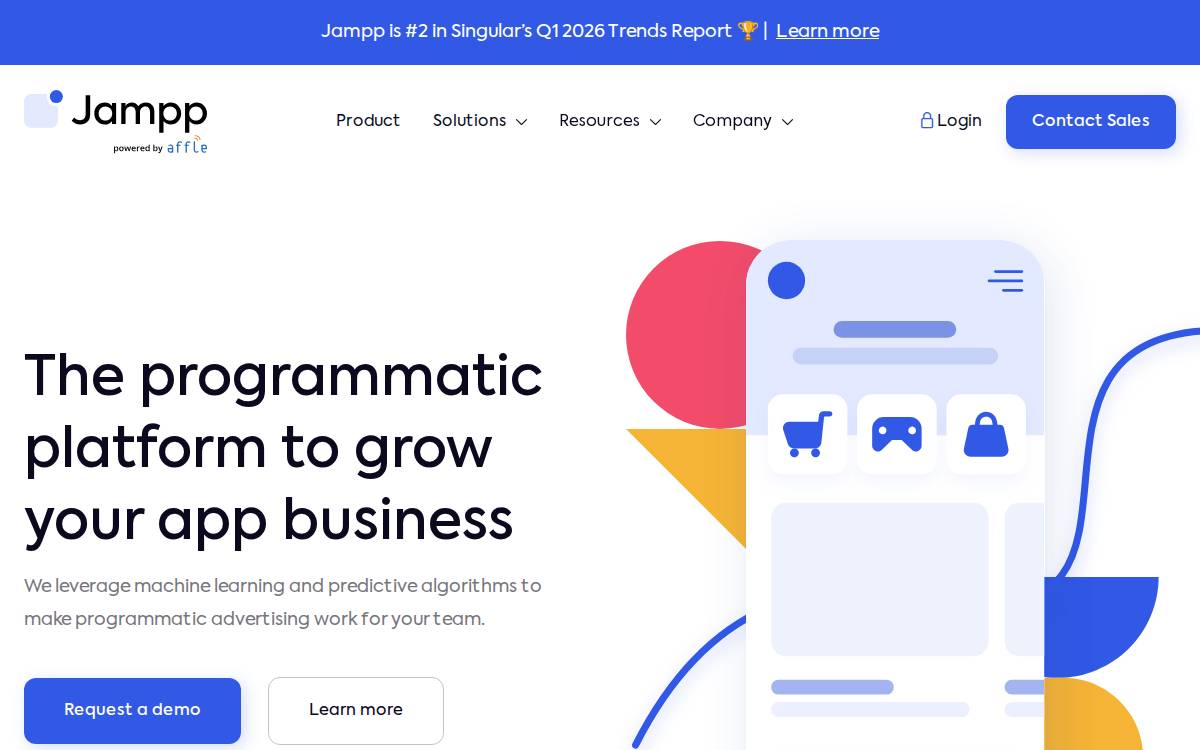 Jampp website preview
