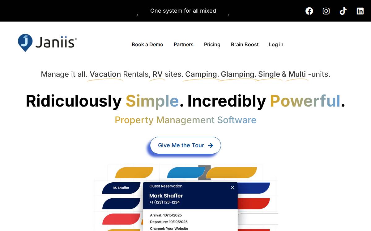 Janiis website preview