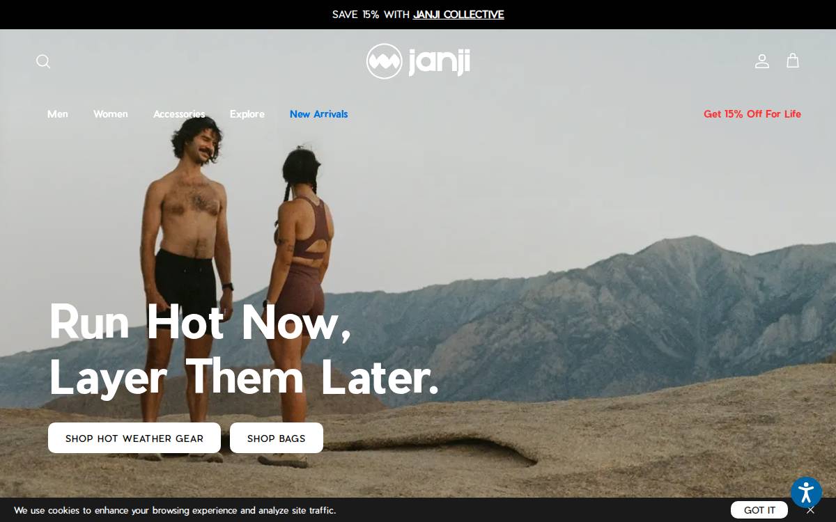 Janji website preview