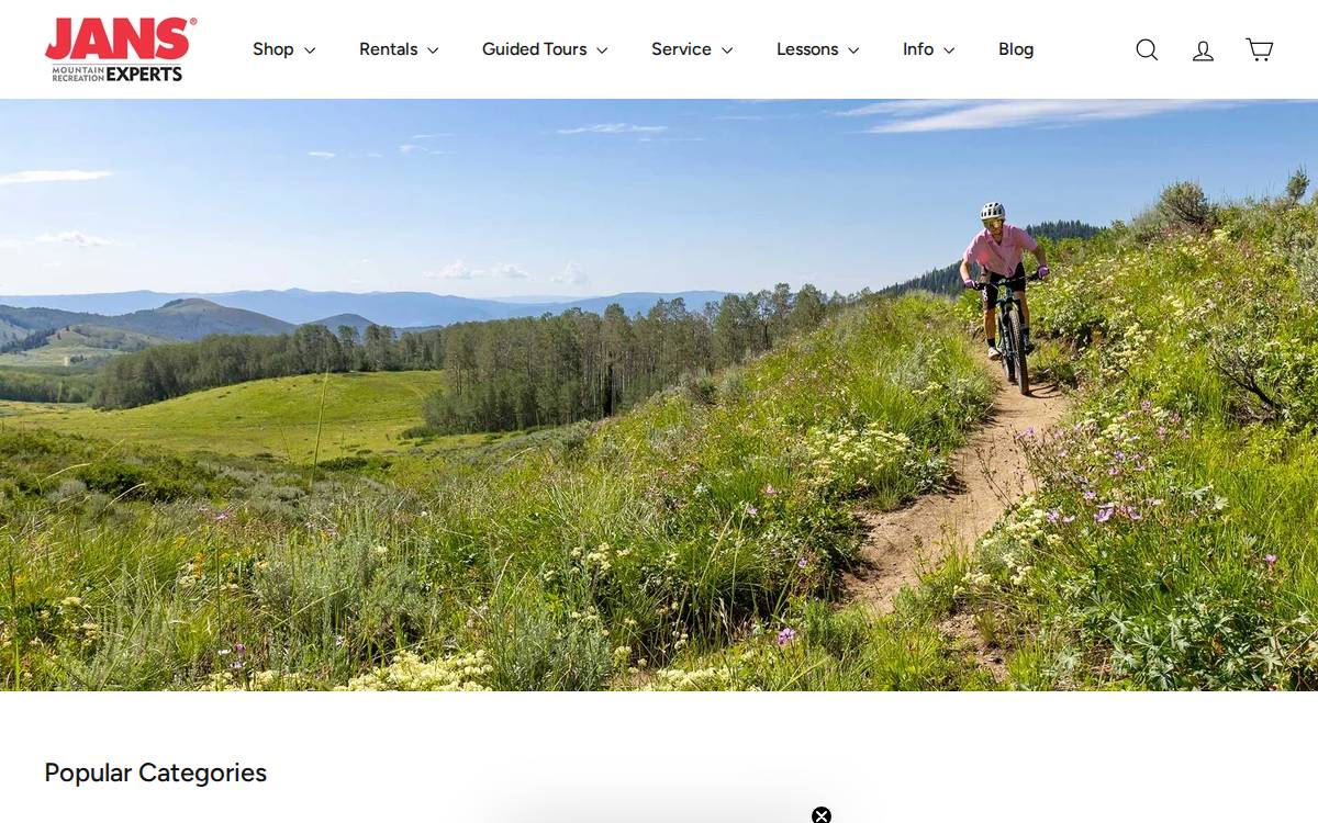 Jans website preview