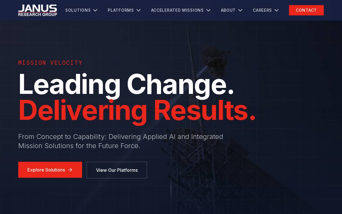 JANUS RESEARCH GROUP, LLC website preview