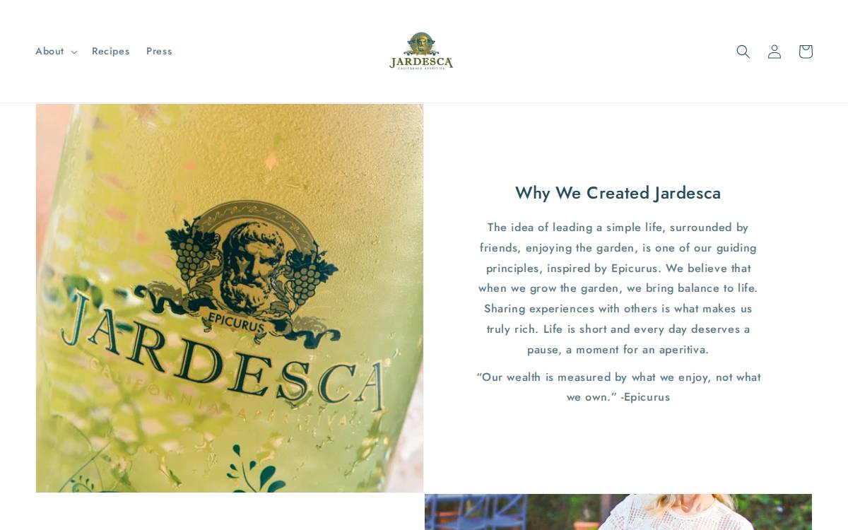 Jardesca website preview