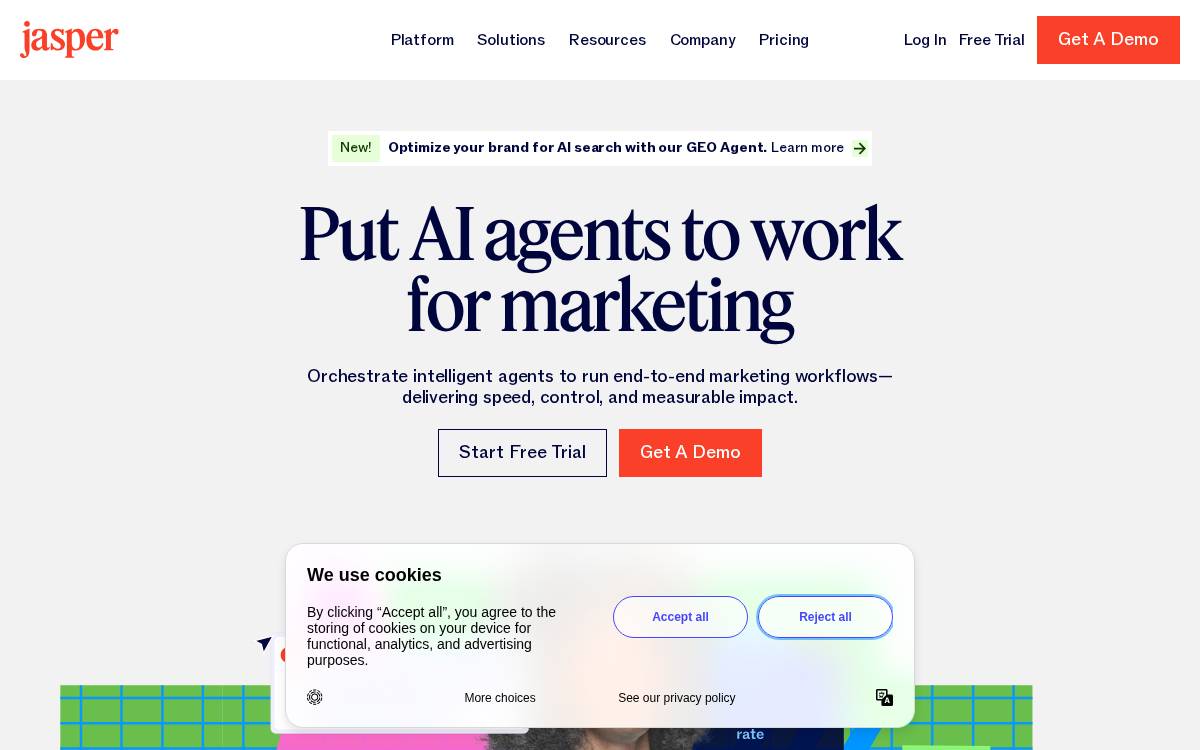Jasper.ai website preview