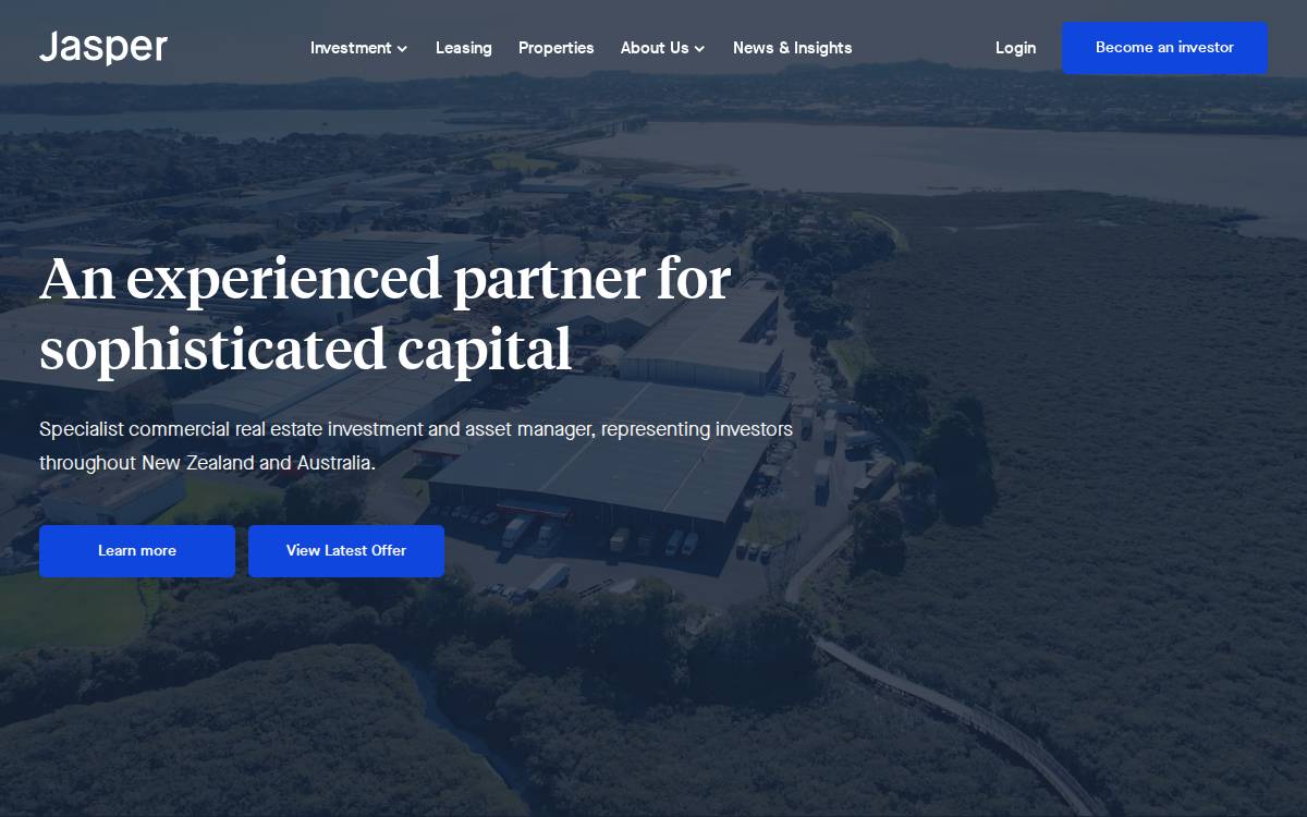 Jasper website preview
