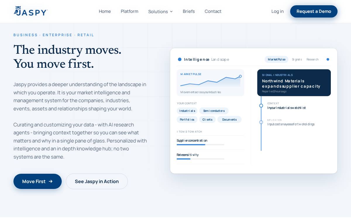 JaspyAI website preview