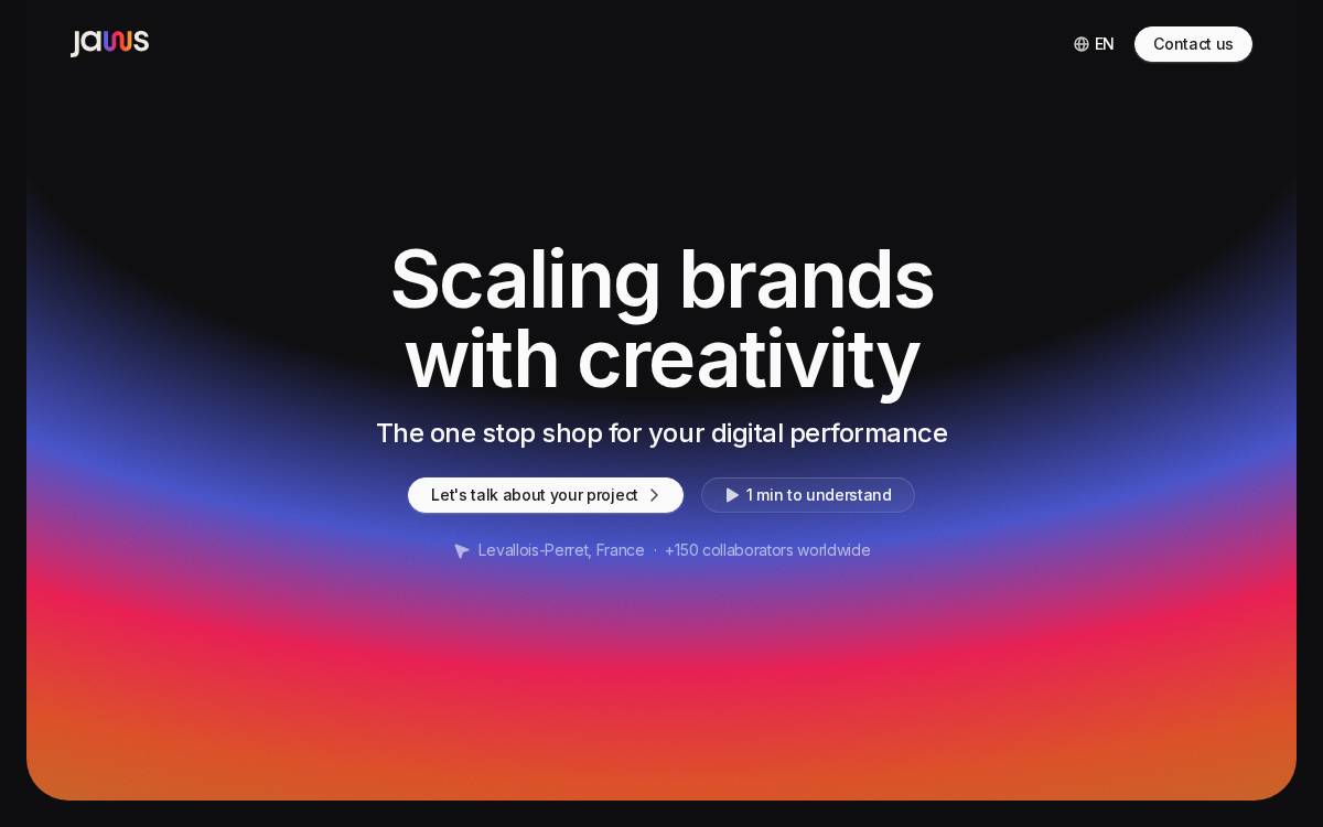 Jaws Group website preview