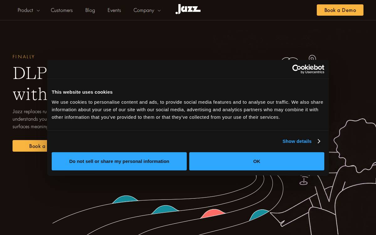 Jazz Security website preview