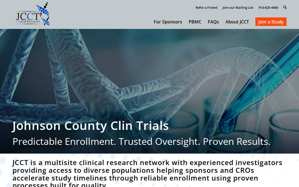 Jcct website preview