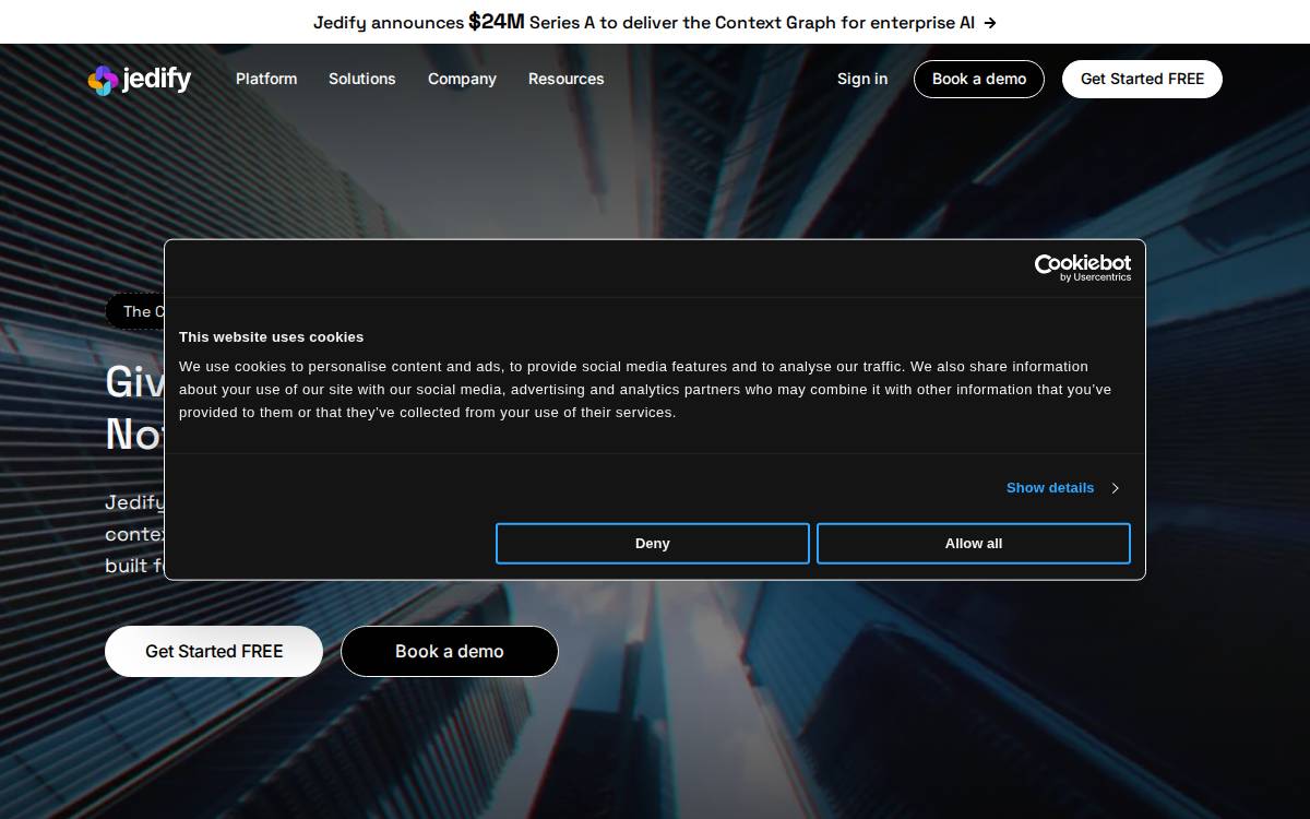 Jedify website preview