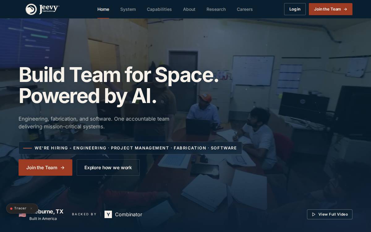 Jeevy Fabrication website preview