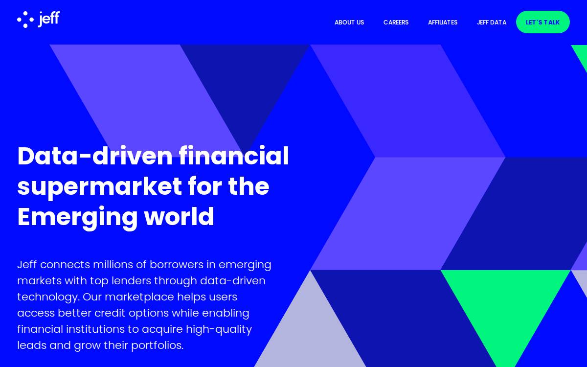 Jeff website preview