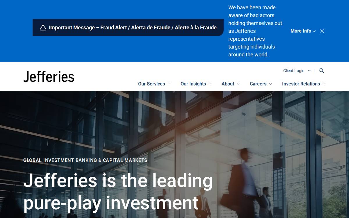 Jefferies website preview