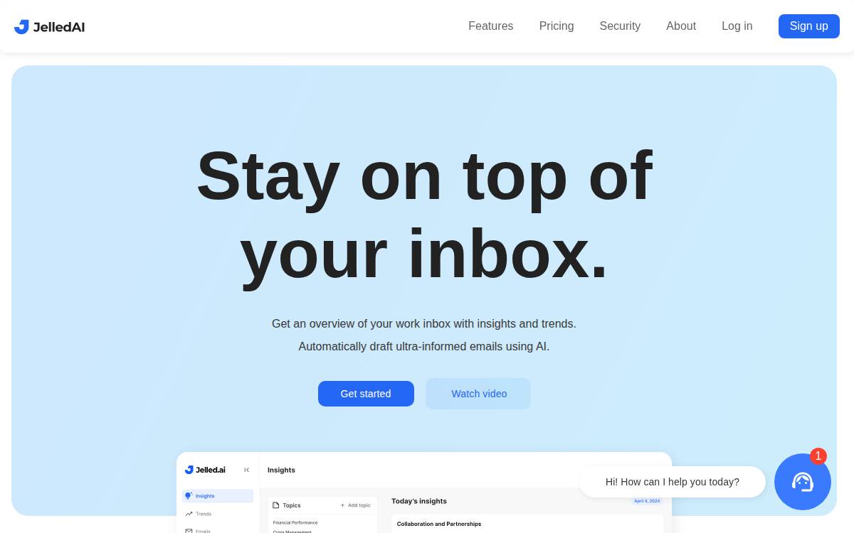 Jelled website preview