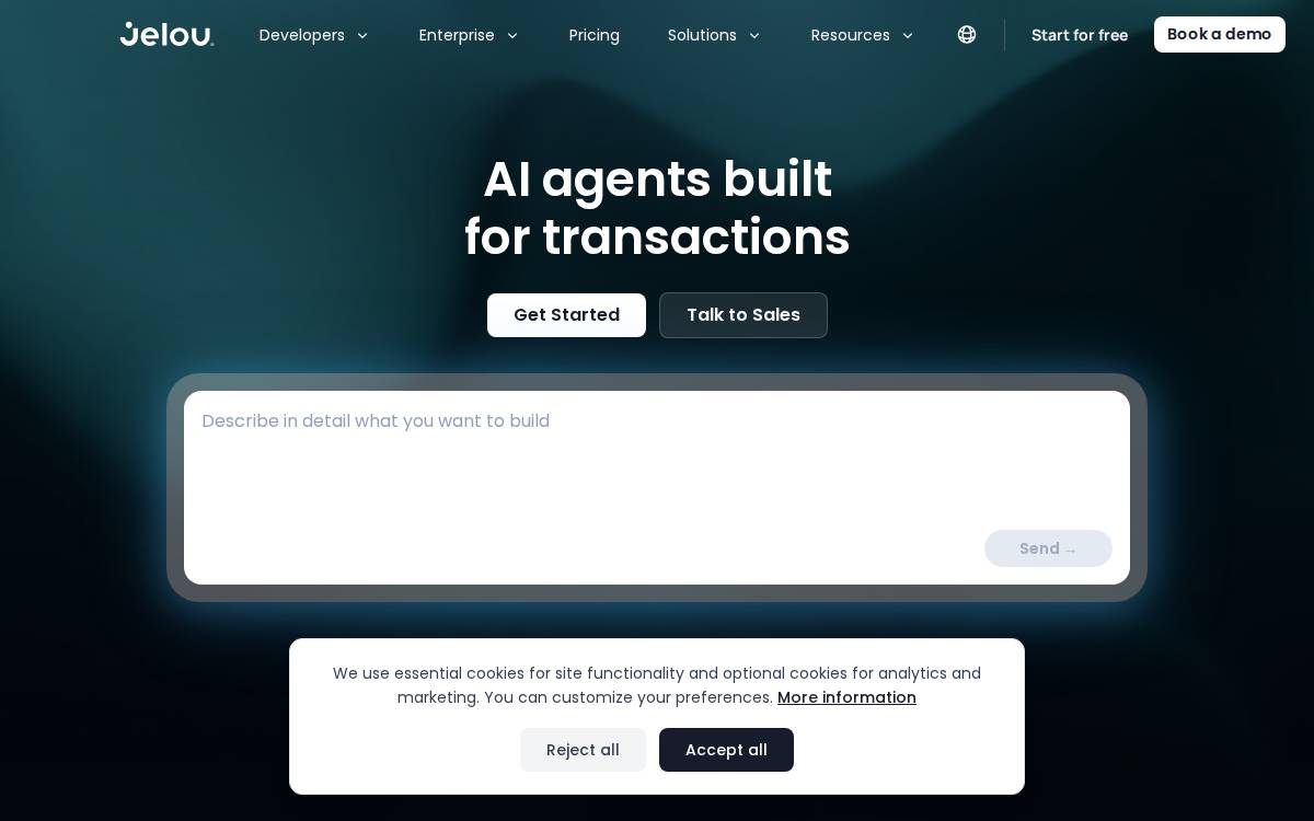Jelou website preview