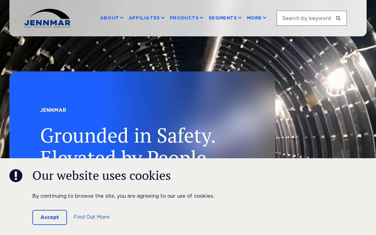 Jennmar website preview