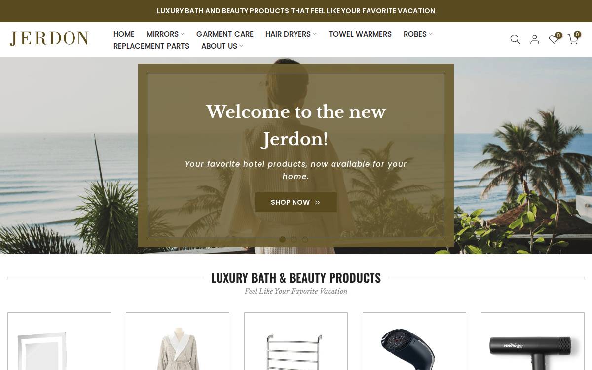 Jerdonstyle website preview