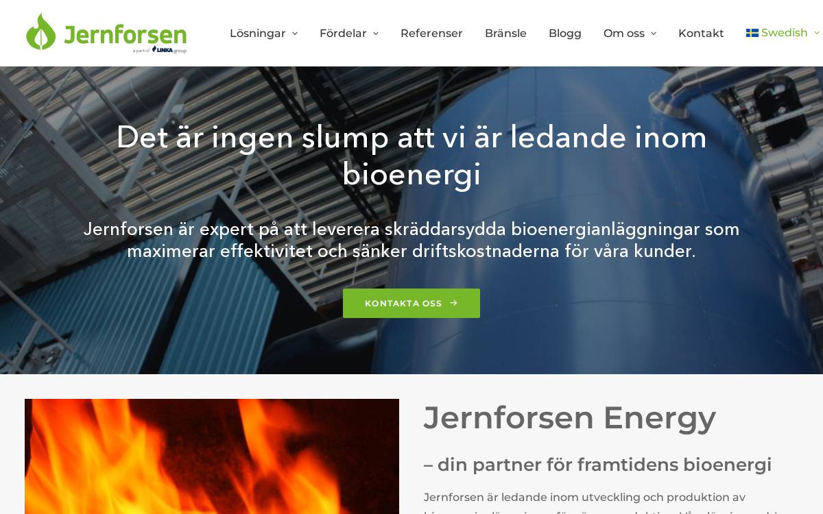 Jernforsen website preview