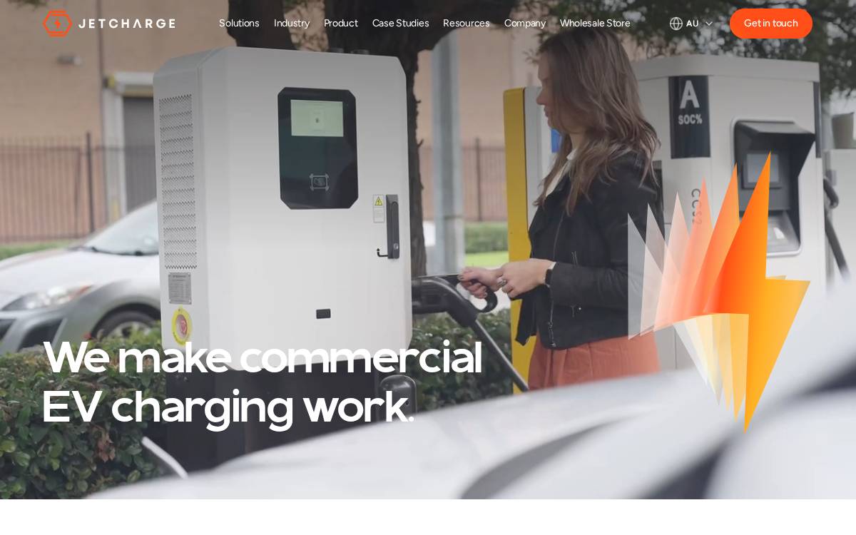 JET Charge website preview