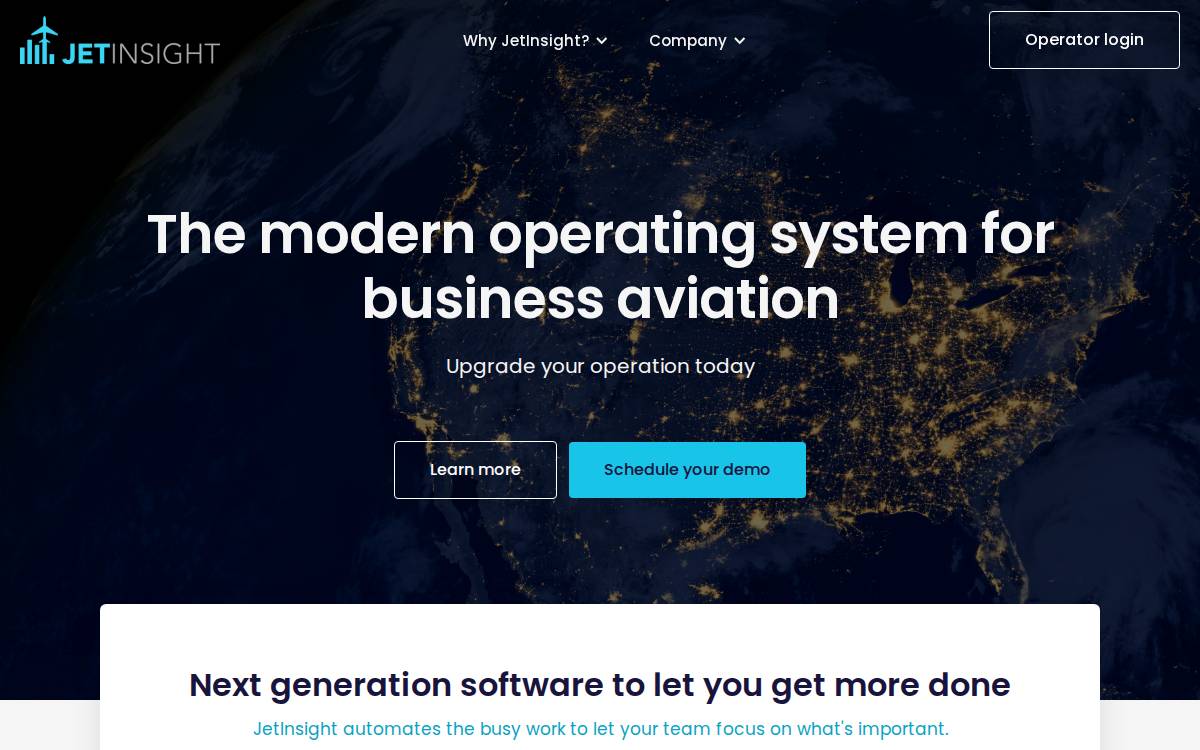 JetInsight website preview