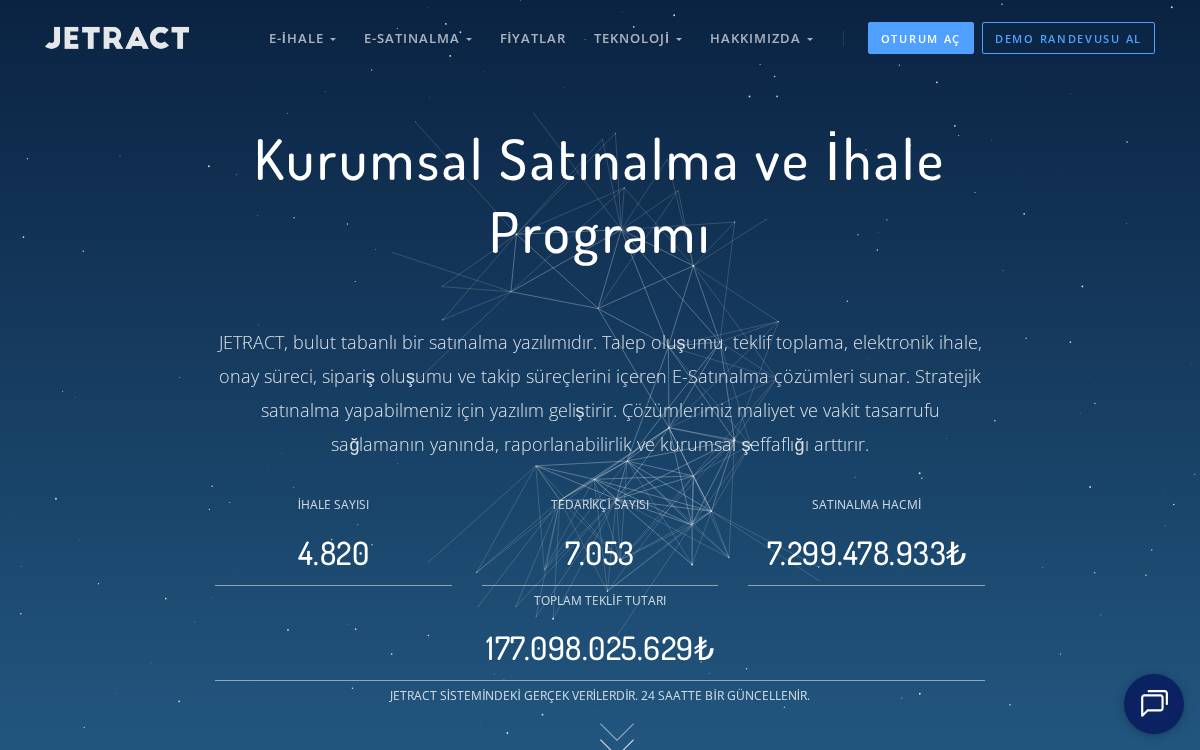 jetract website preview