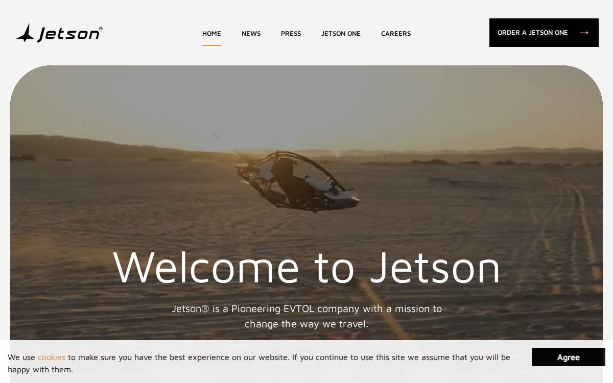 Jetson website preview