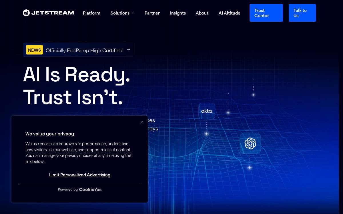 JetStream Security Inc. website preview
