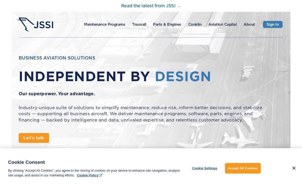Jetsupport website preview