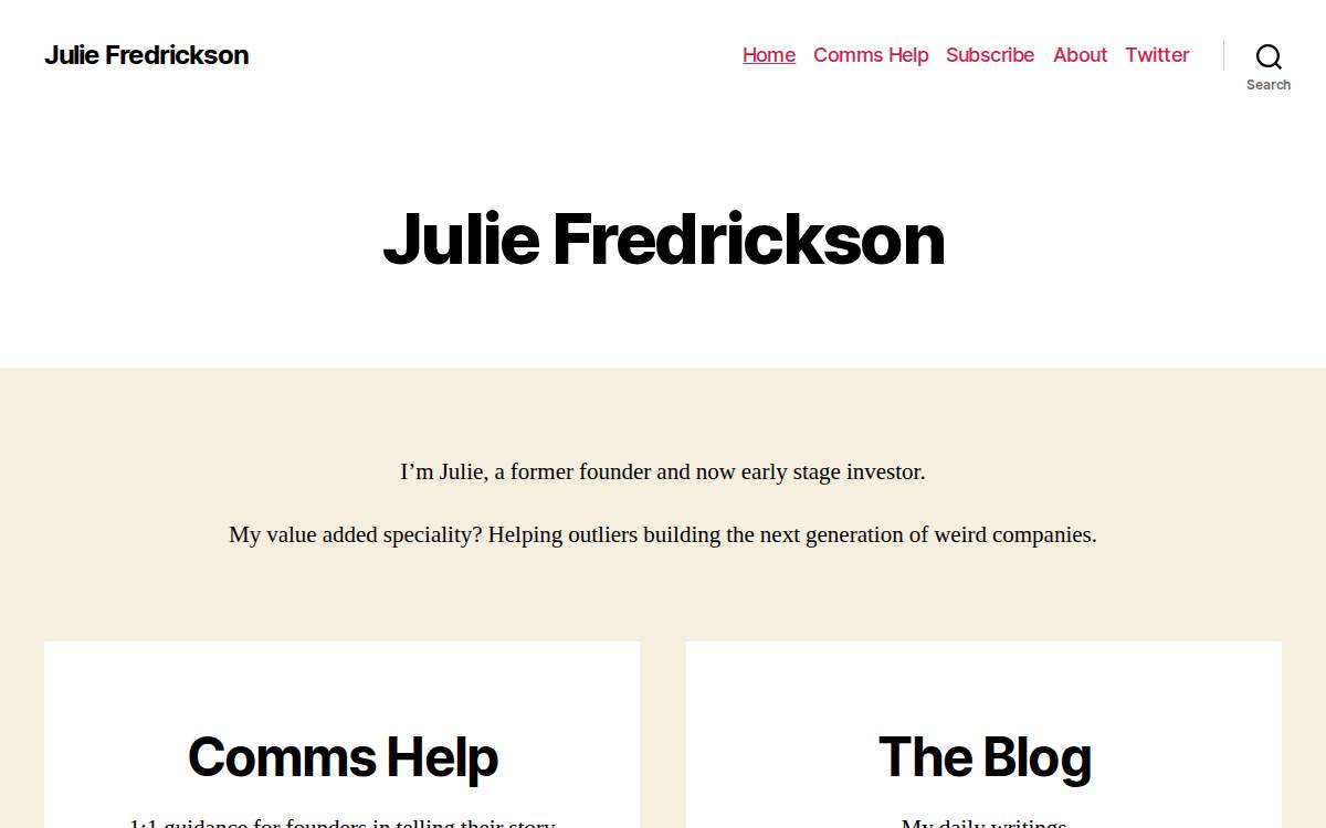 Jfredrickson website preview
