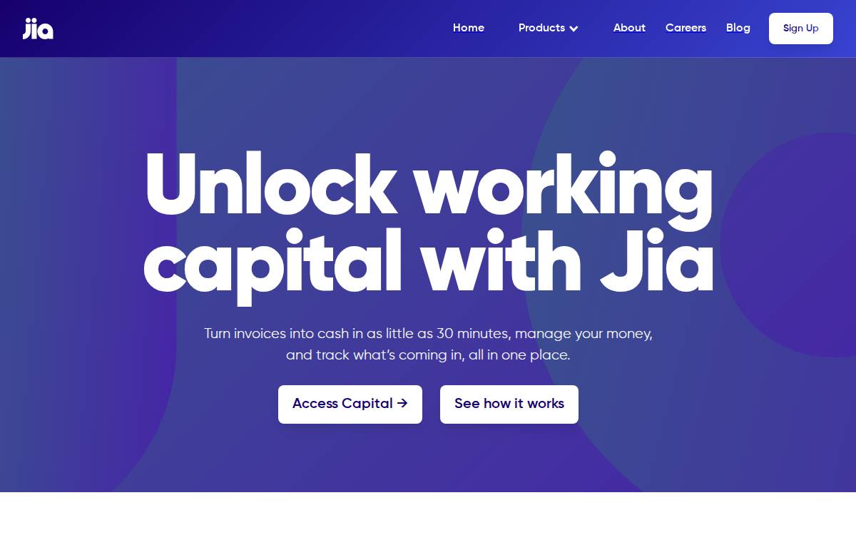 Jia website preview
