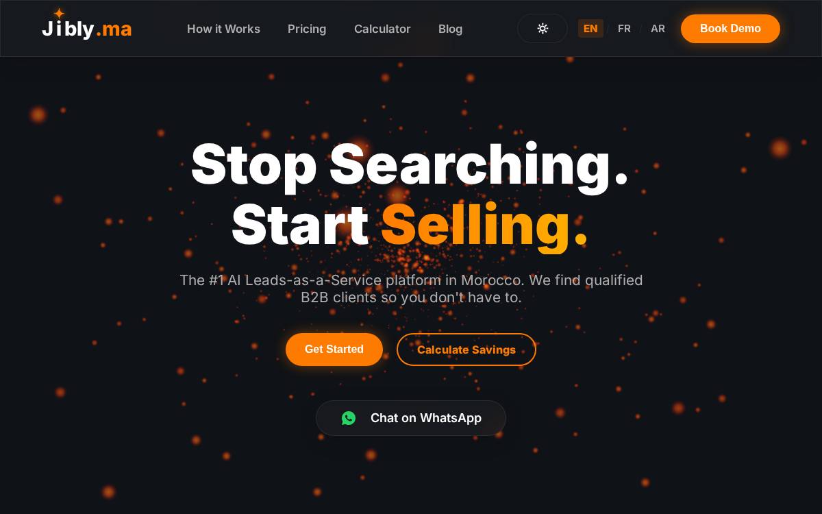 Jibly website preview