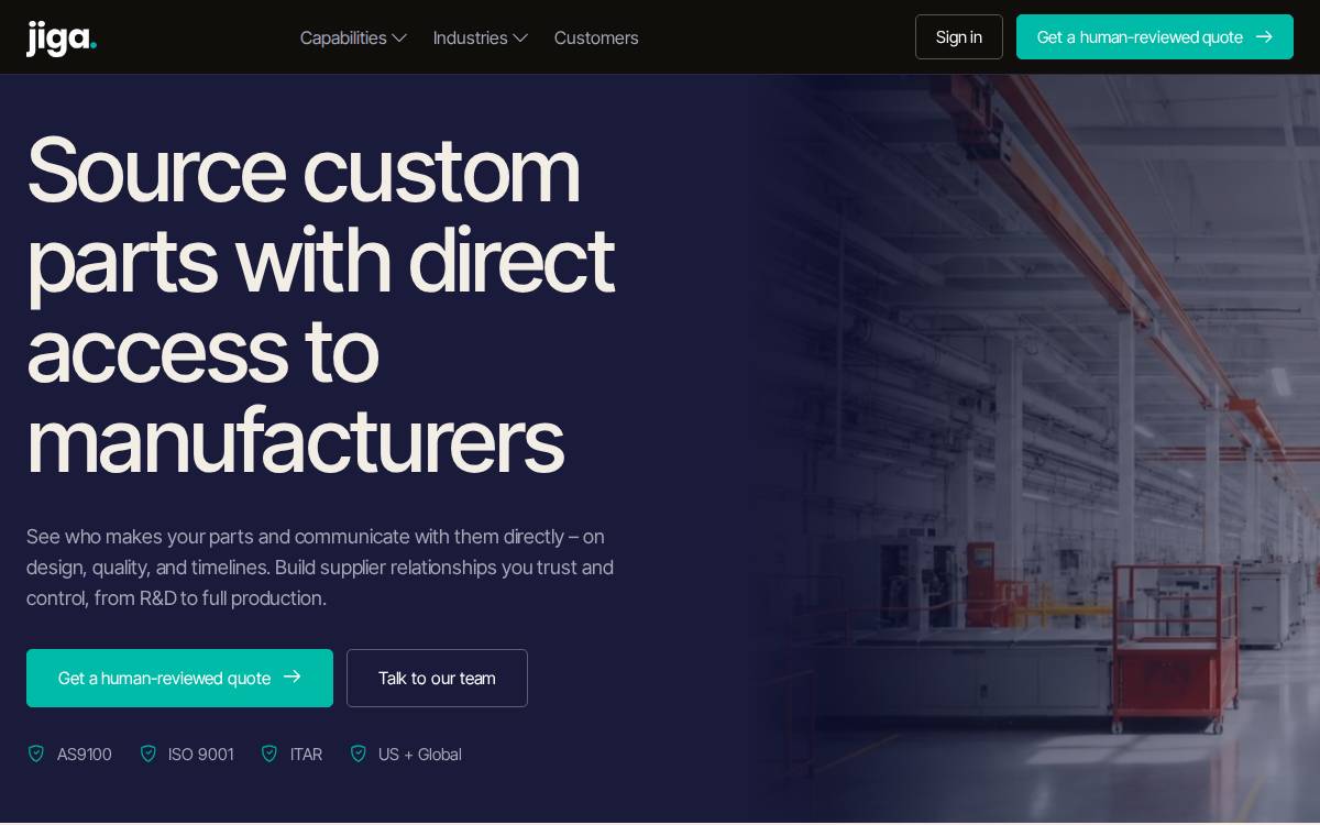Jiga website preview