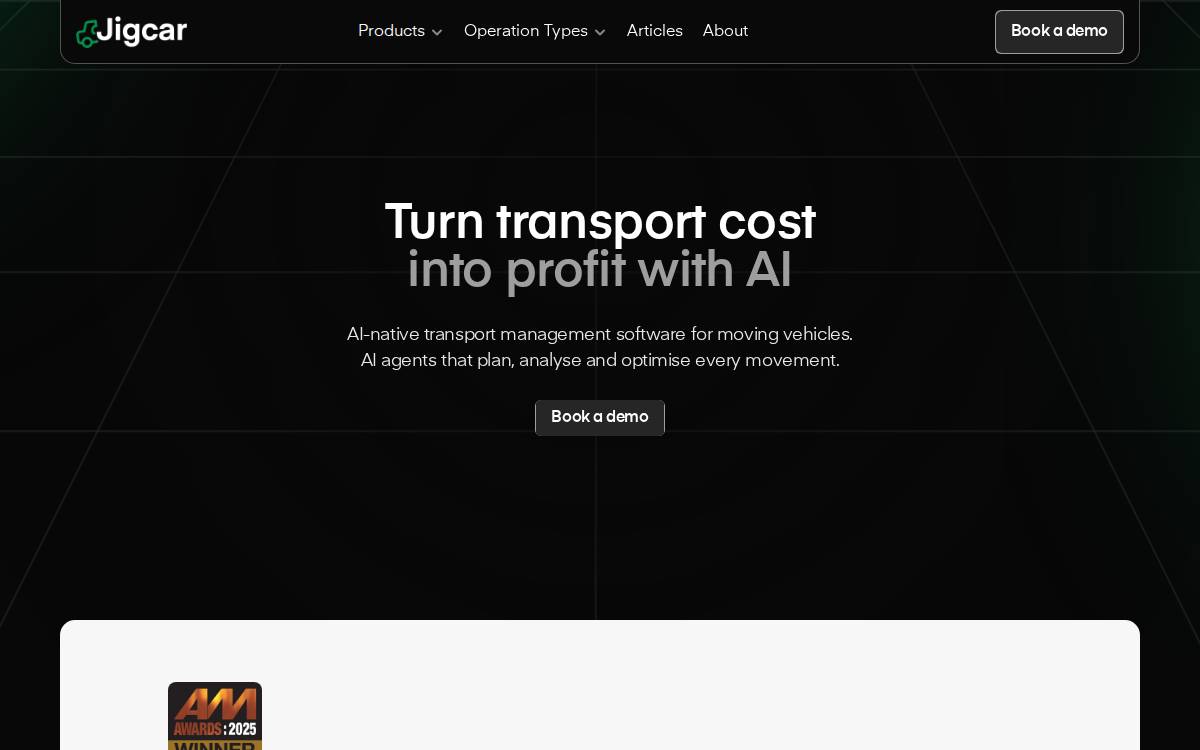 Jigcar website preview