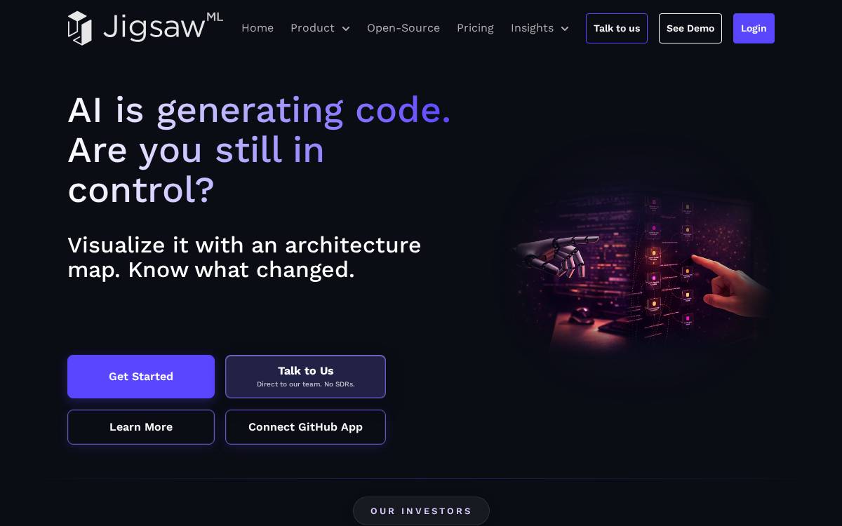 JigsawML website preview