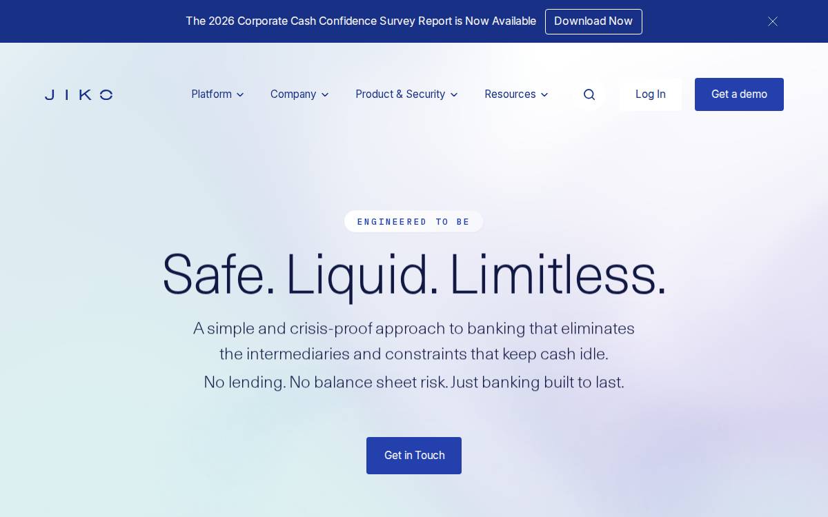 Jiko website preview